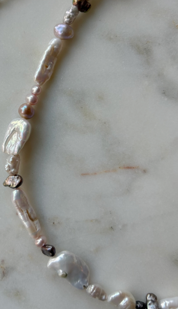 AQUAMARINE NECKLACE SILVER