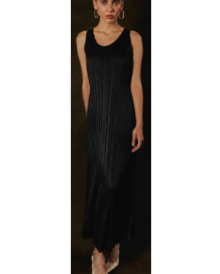 Pleated  Long Dress