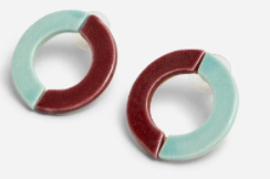 ARCH EARRINGS blue burgundy
